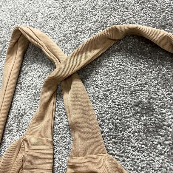 Asos Maxi Dress Womens 0 Brown Long Sleeveless Soft Stretch Ladies Polyester - Picture 12 of 13